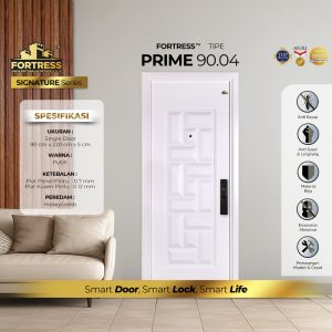 Pintu Fortress Tipe PRIME 90.04 WHITE Bahan Baja