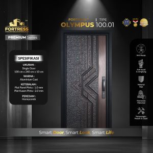 Pintu Fortress Tipe OLYMPUS 100.01 Bahan Baja